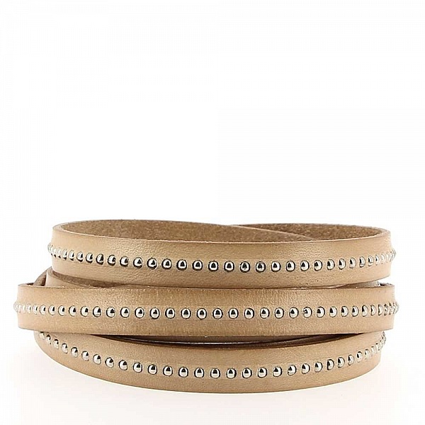 Arena de bolas de cuero de 10 mm con cadena de bolas sin n&iacute;quel por 20 cm