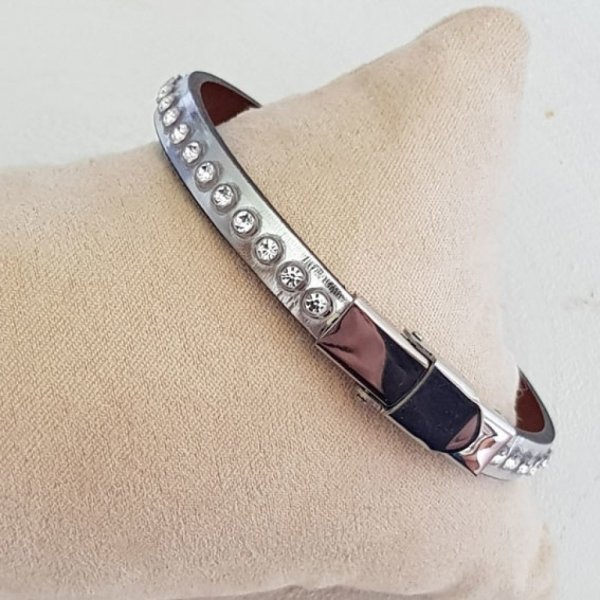 Cuero Espejo Metal Rosa 06 mm Swarovski Strass por 20 cm