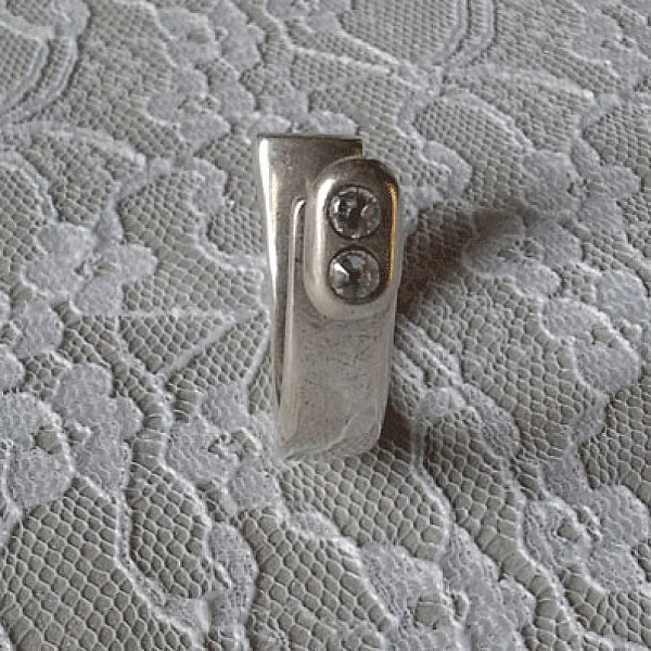 Media pulsera en zamak 10 mm x 2,5 mm