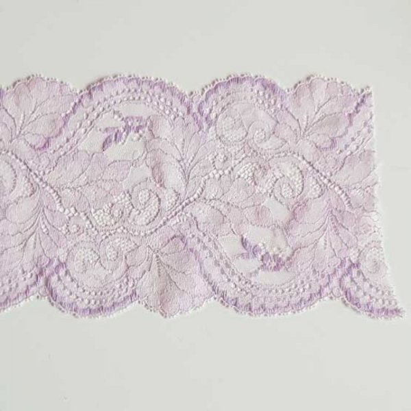 Dentelle Entre Deux 13.5 cm Mauve Coupe de 2.90 M&egrave;tres