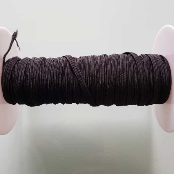 M&aacute;scara plana el&aacute;stica 5 mm negra n&deg;03 por metro