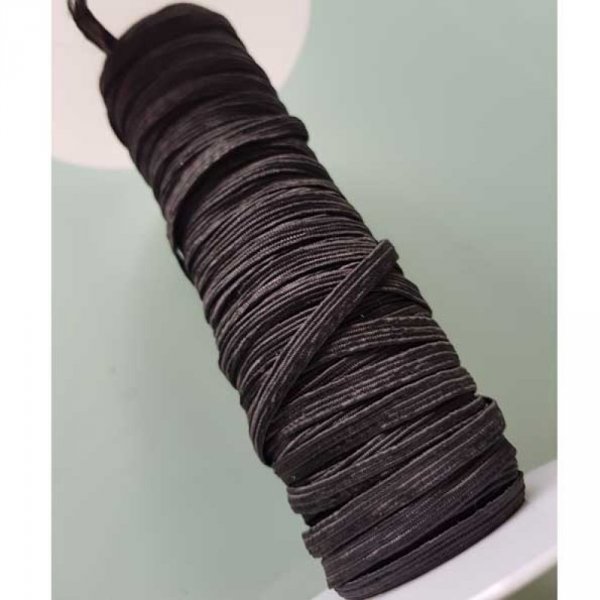 M&aacute;scara plana el&aacute;stica 5 mm negra n&deg;03 por metro