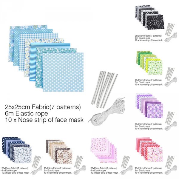 Juego de m&aacute;scaras Azul