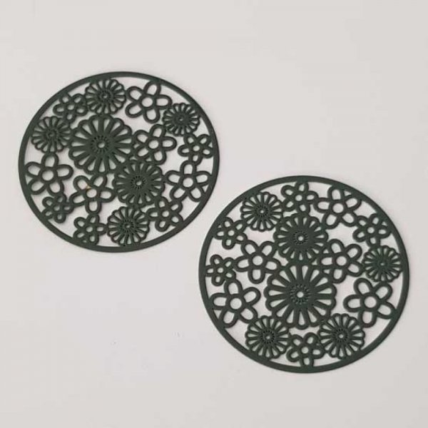 Estampe N&deg;09 Rond 32 mm Vert