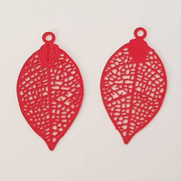 Estampe N&deg;13 Feuille 28 mm Rouge