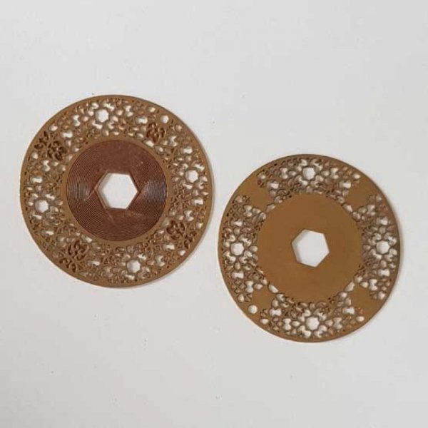 Estampe N&deg;17 Rond 35 mm Dor&eacute;