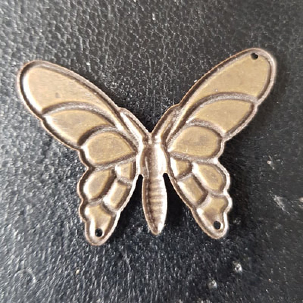 Sello filigrana mariposa bronce N°07