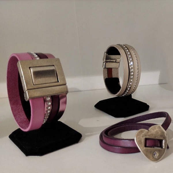 Cierre 06 mm para la creaci&oacute;n de pulseras de cuero.