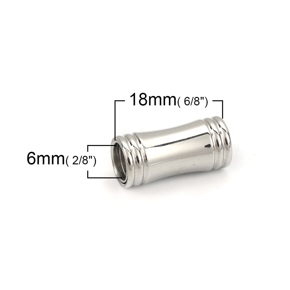 Cierre magnético Acero inoxidable 06 mm Plata N°03