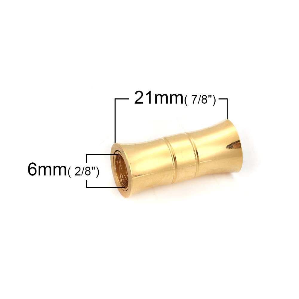 Cierre magnético Acero inoxidable 06 mm Oro N°06