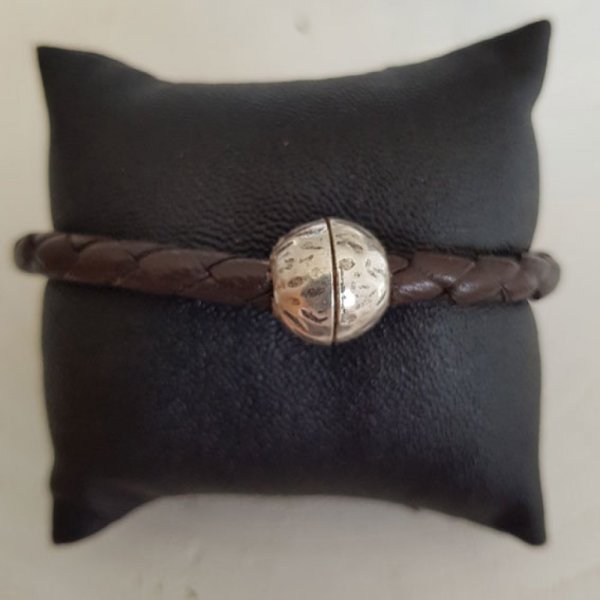 Cierre magn&eacute;tico de zamak para cuero Redondo 05 mm