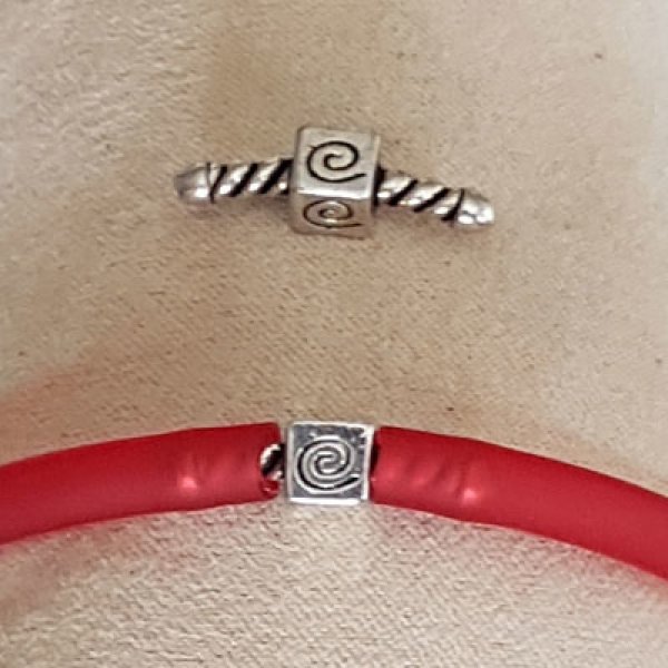 Fermoir pour cordon Pvc Creux 5 mm