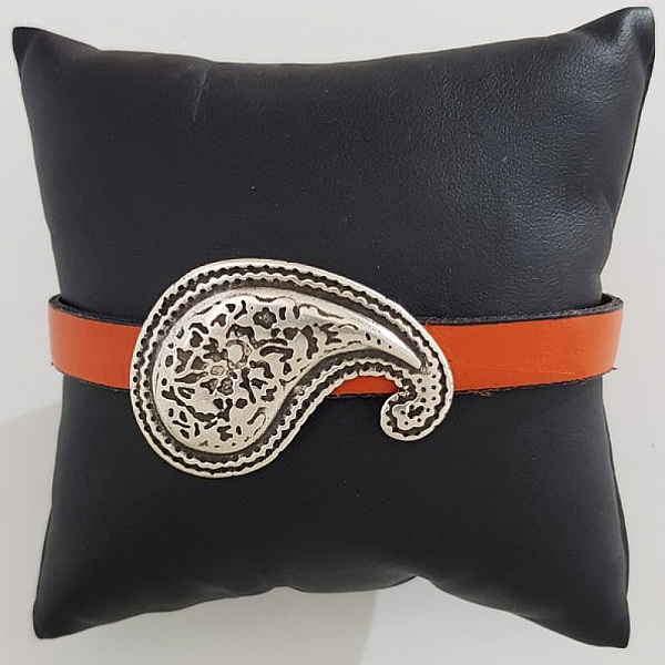 Broche de cintur&oacute;n de cuero de zamak de 10 mm