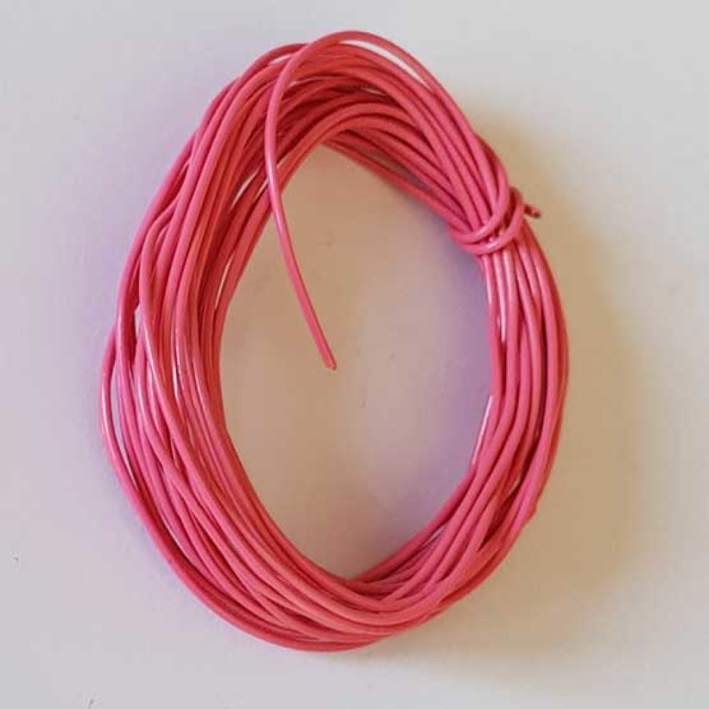 Fil Métal Plastifié 0.8 mm Mauve 02 x 1 mètre