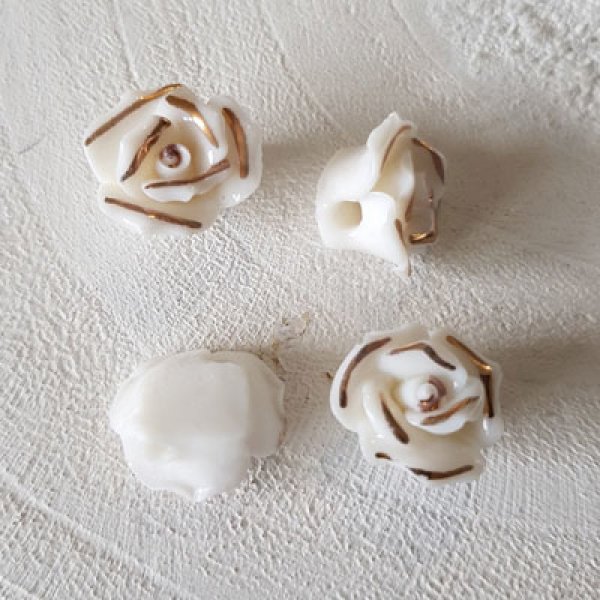 Azulejo Flor 15 mm N&deg;01-01 Blanco 