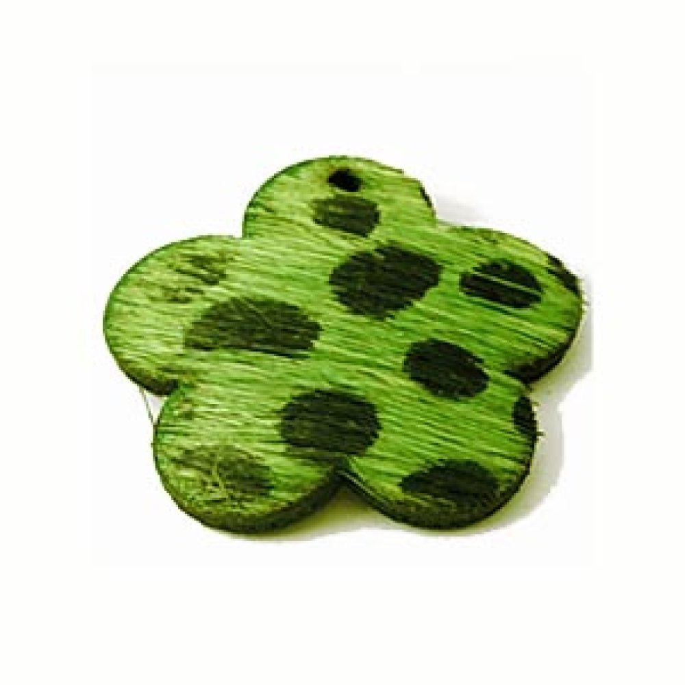 Flor de piel verde 30x30mm x 1