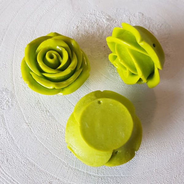 Flor sint&eacute;tica n&ordm; 02-09 verde oscuro