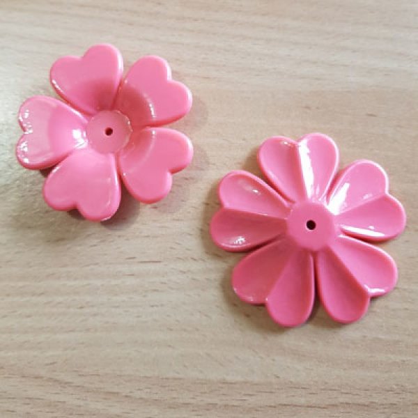 Flor sint&eacute;tica N&deg;01-01 Rosa oscuro