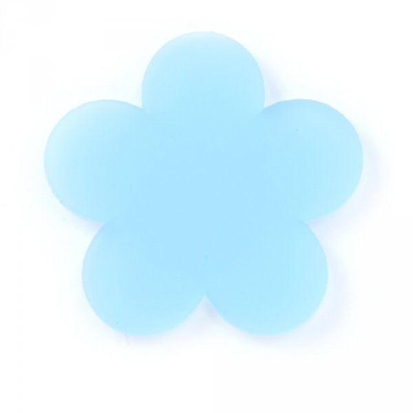 Fleur pvc 26 mm Aquamarine Opaline
