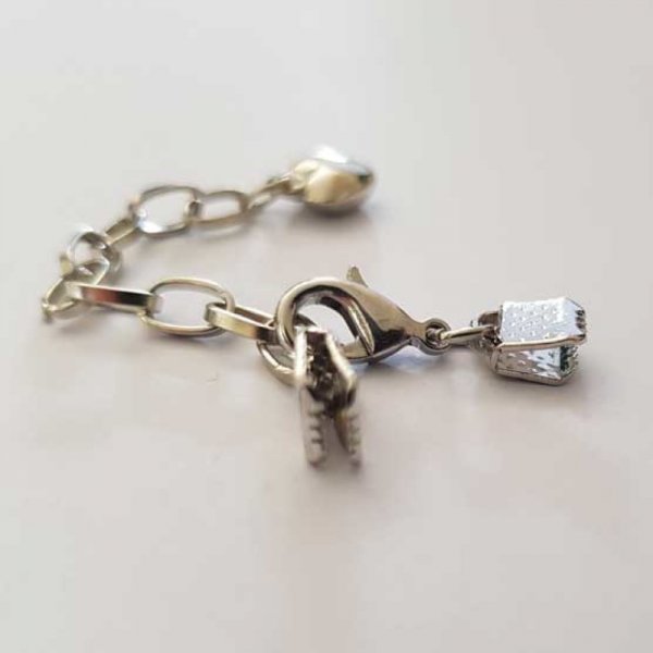 Kit de corbata coraz&oacute;n con cierre de langosta 6 mm