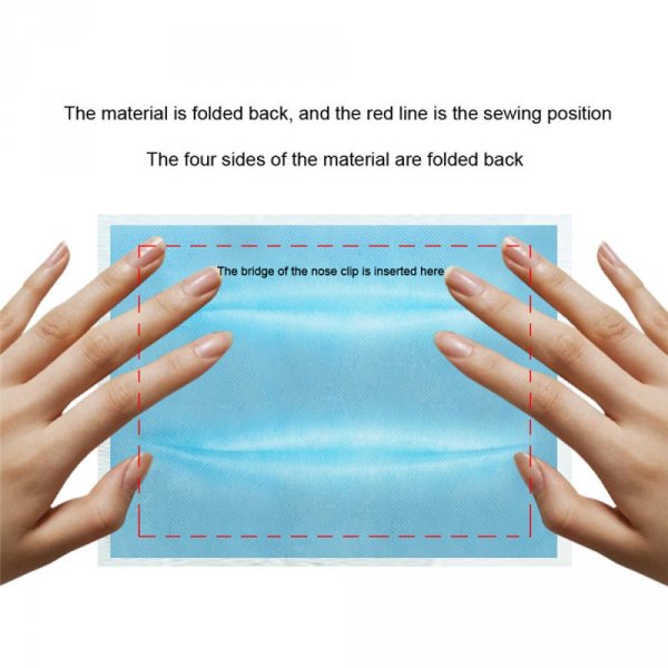 Kit de fabricaci&oacute;n de m&aacute;scaras con filtro Banda puente para la nariz y Banda para la oreja