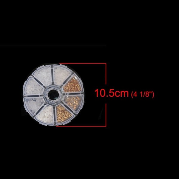 Lote de 400 puntas N&deg;02 mixtas (200 pares) para pendientes.