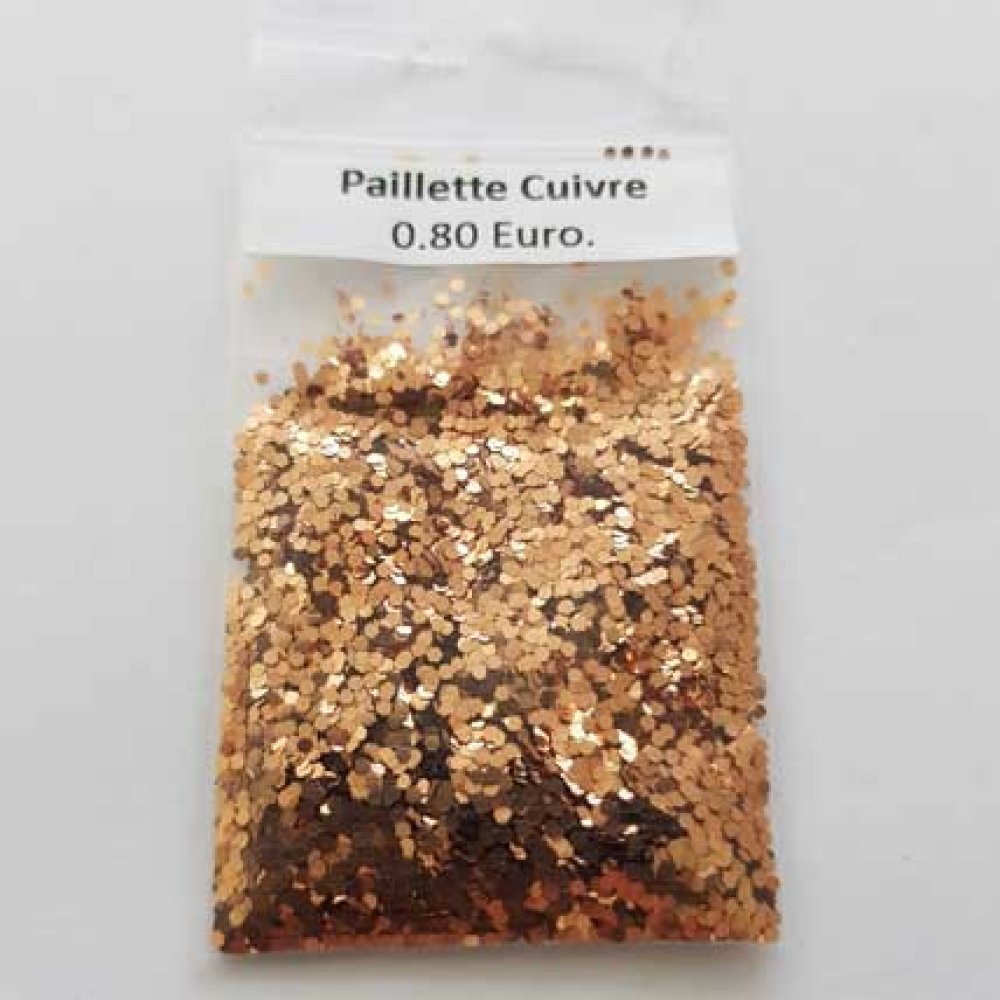 Micro bille Paillette Cuivre sachet de 4 Grammes