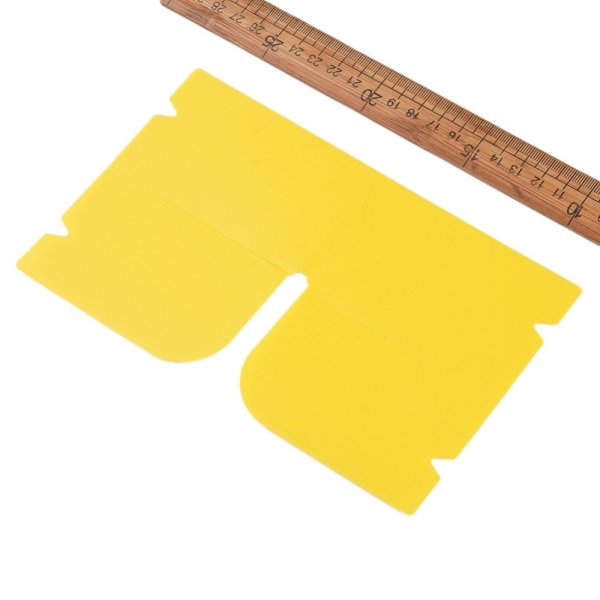 Clip organizador de pl&aacute;stico amarillo