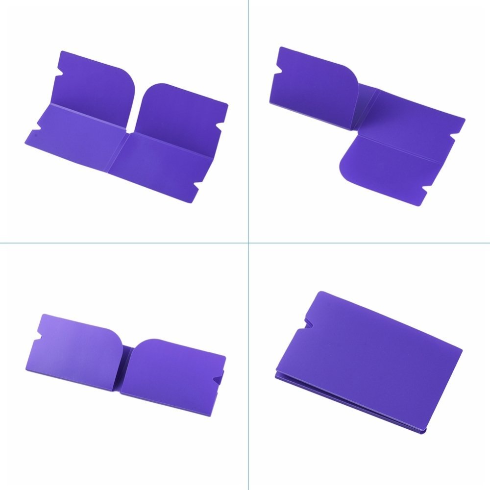 Clip organizador de plástico morado