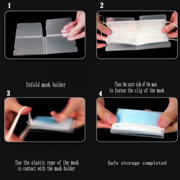 Clip organizador de pl&aacute;stico transparente