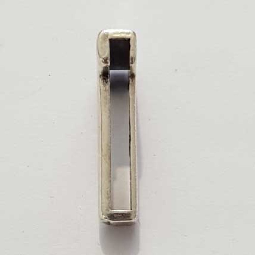 Passant 25 mm en Zamak Lettre T Argent