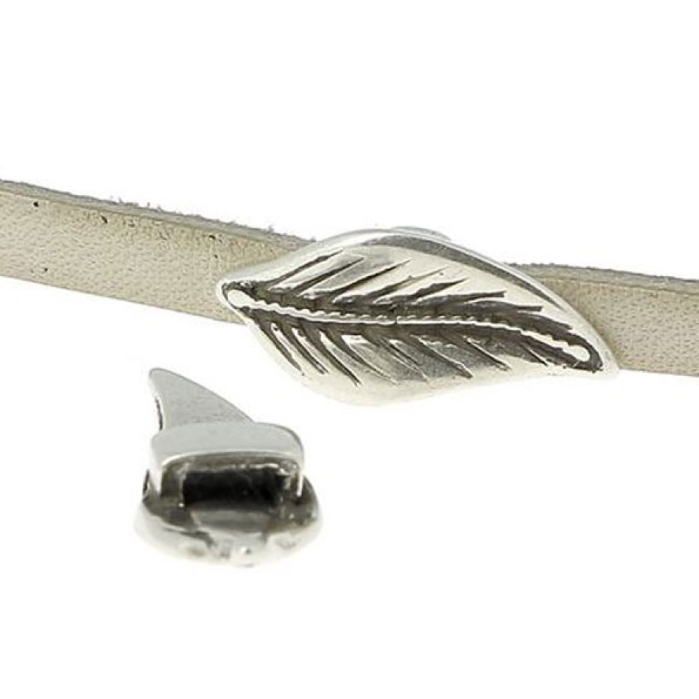 5 mm Zamak pasante N°05 Plata