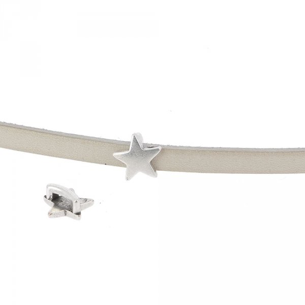 5 mm Zamak pasante N&deg;07 Plata