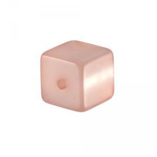 Perle Cube Polaris Brillant 10 mm Rose
