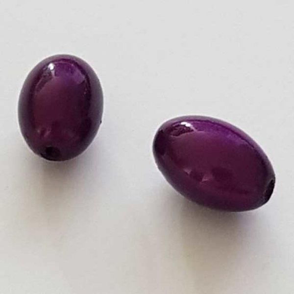Perle Magique Ovale Violet 14 mm