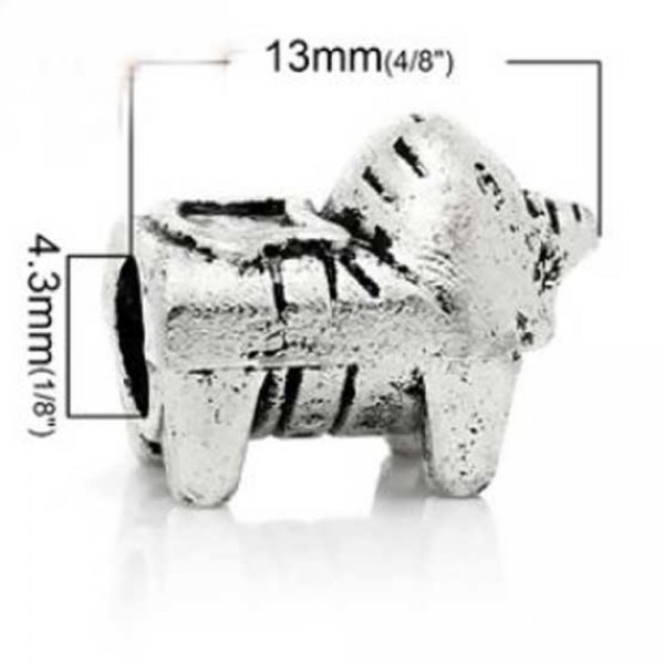 Cuenta N&deg;1008 Animal Plata