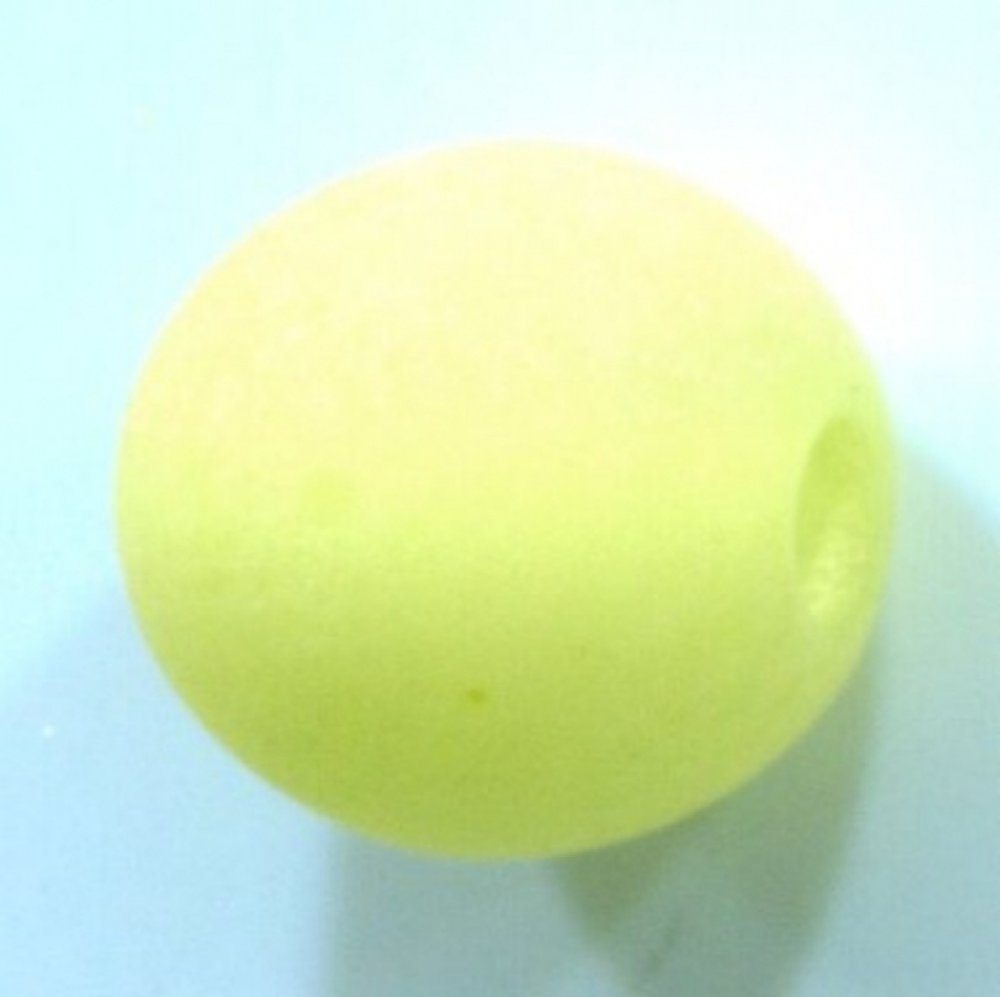 Perle Polaris Mat Ronde 18 mm Lime 01 x 1 Pièce