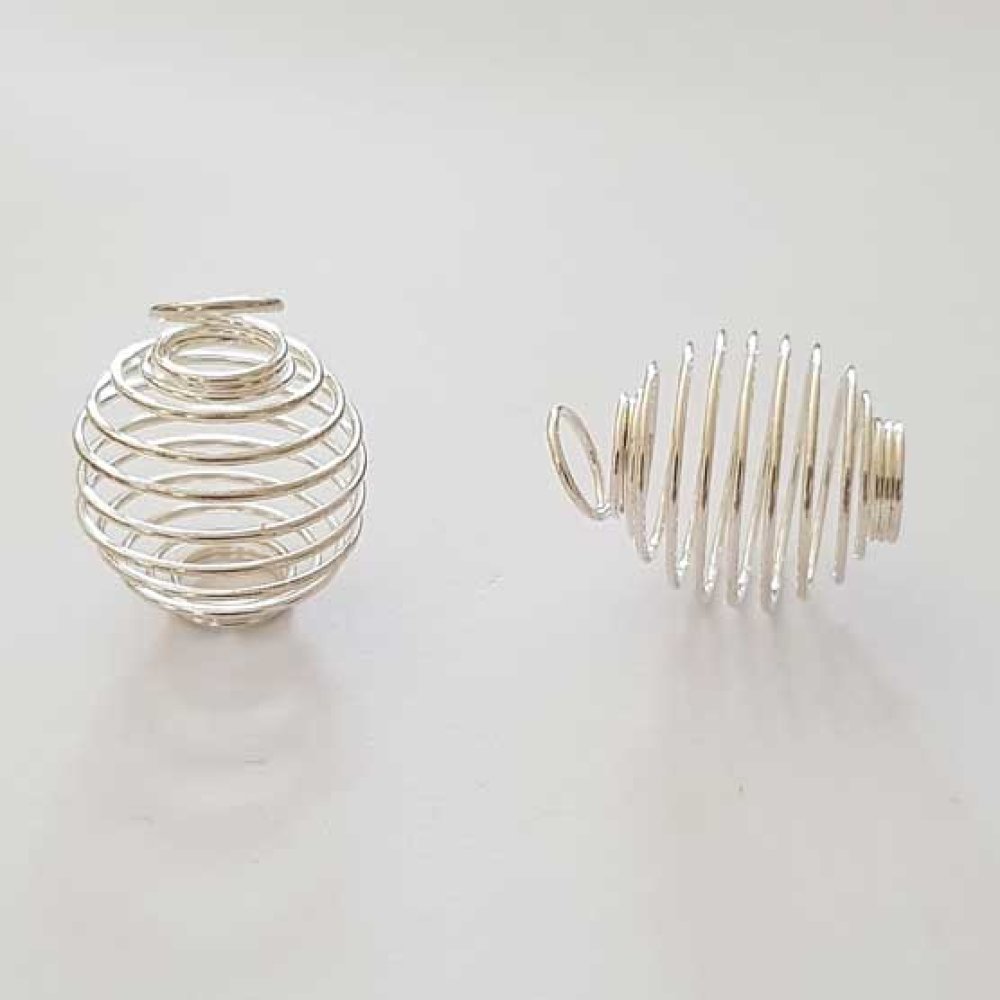 Muelle espiral perla 23 mm Plata N°03