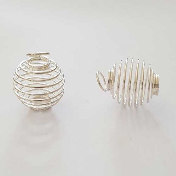 Muelle espiral perla 23 mm Plata N&deg;03