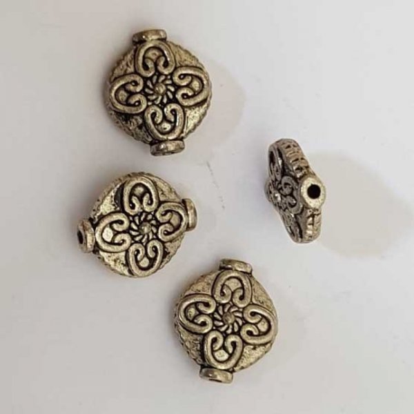 Perle divers en m&eacute;tal argent&eacute; 014 argent