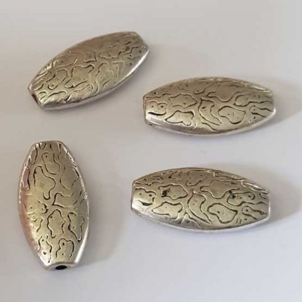 Perle divers en m&eacute;tal argent&eacute; 040 Argent