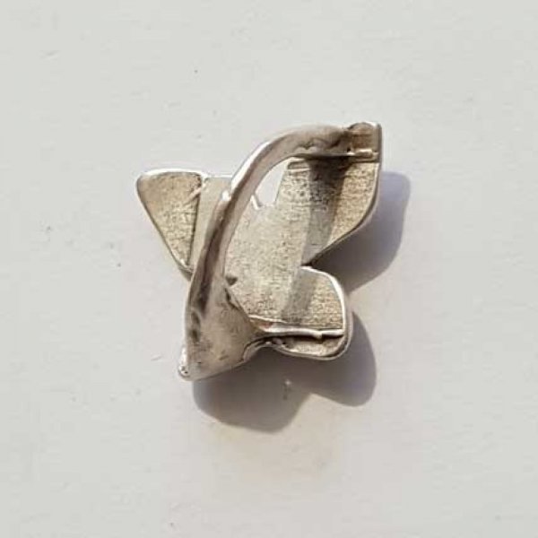 Perle passant papillon pour cuir &eacute;pais r&eacute;galiz 10 mm Argent N&deg;05