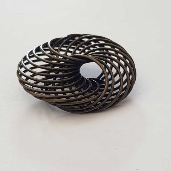 Cuenta espiral flor 30 mm N&deg;04