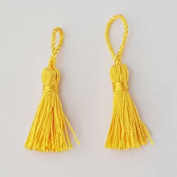 Pompon 60 mm N&deg;03 Jaune Fonc&eacute;