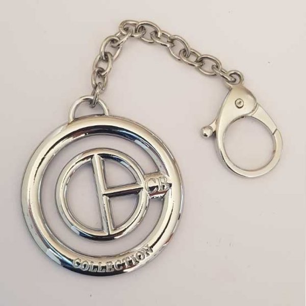 Porte Cl&eacute; Rond M&eacute;tal Argent