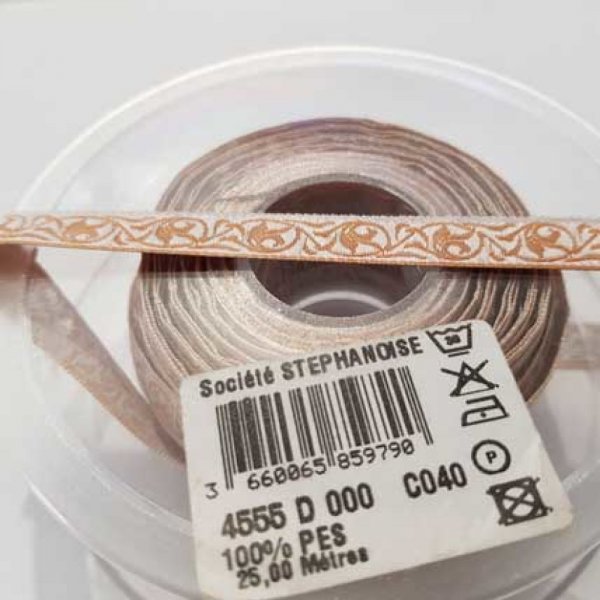 Ruban Galon 10 mm motif fantaisie N&deg;01