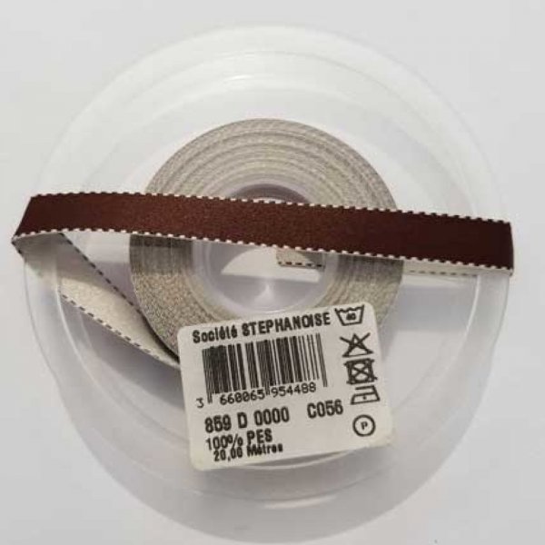 Ruban Galon 10 mm motif uni N&deg;01