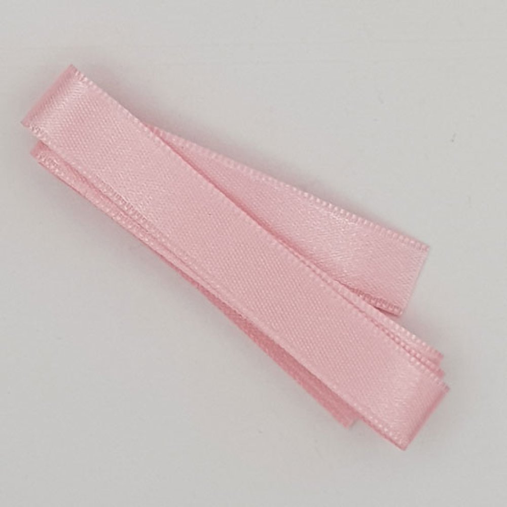 Ruban satin Rose Clair double face de 10 mm x 1 mètre