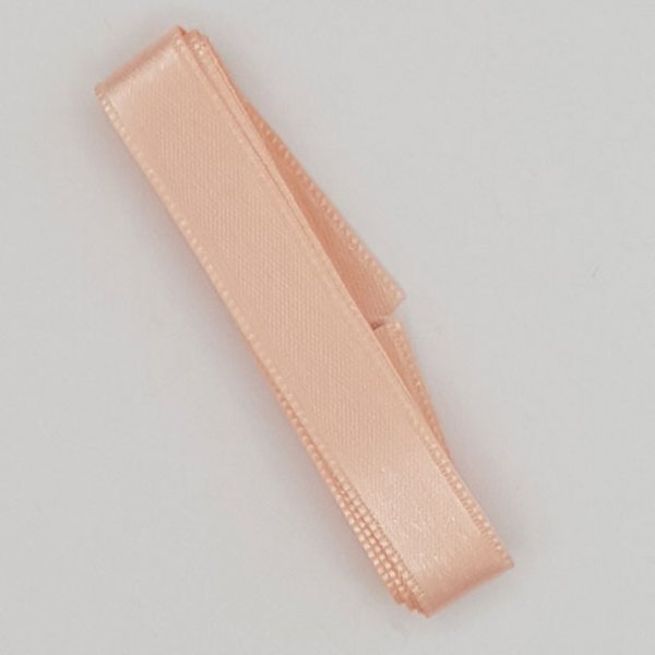 Ruban satin Saumon double face de 10 mm x 1 m&egrave;tre