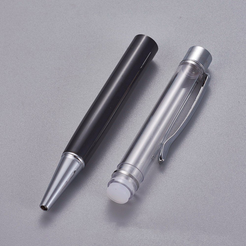 Bolígrafo para decorar tubo vacío para personalizar plata negro x 1 pieza